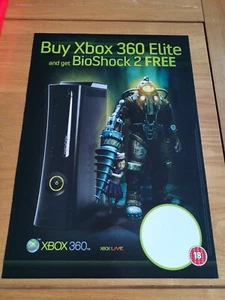 Bioshock 2 Original Vintage (2010) XBox 360 (Elite) Pre Order Game Poster (RARE) - Picture 1 of 8