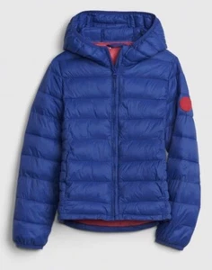 Gap Kids Girl Blue ColdControl Puffer Jacket Coat 6 7 8 9 10 11 - Picture 1 of 5