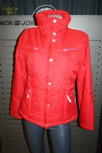 Khujo Women Jacket STAR 1154JK033 Red New 70's Retro Olympics - Picture 1 of 12