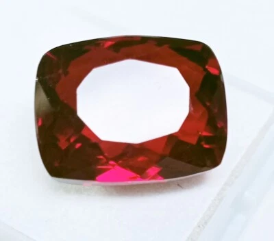 Piedras preciosas sueltas certificadas calidad piropo rojo granate 15,60 quilates corte cojín JP275 Foto 1 de 4