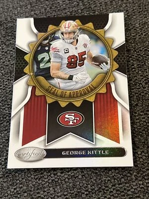 2022 Panini Certified GEORGE KITTLE #SA-15 Seal Of Approval San Francisco 49ers - Image 1 of 2