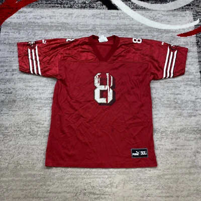 Vintage Puma San Francisco 49ers Steve Young Jersey Boys Extra Large Red White — 第 1/4 张图片