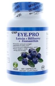 Eye Pro-Lutein, Bilberry & Zeaxanthin (120 Caps) by GNP Eye Lutein. Exp 01/2024