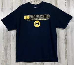 Michigan Wolverines Large T-Shirt maisblau CHAMP SPORTS Team Bürobekleidung - Bild 1 von 7