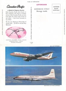 Lettercard:  Canadian Pacific, DC-8 Jet Empress, Folding Postcard, Aviation - Picture 1 of 2