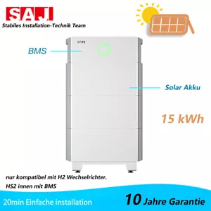 SAJ Speichermodul 15kWh B2-15.0-HV5 BMS BC2-HV1 Hybrid-Wechselrichter H2 - Bild 1 von 9