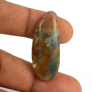 25.05 Cts Natural Moss Agate Cabochon Free Form Gemstone for Pendant VG561 - Picture 1 of 4