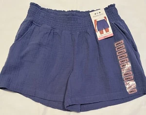 Damenshorts drei Punkte lila Double Gaze neu mit Etikett Größe Small - Bild 1 von 3