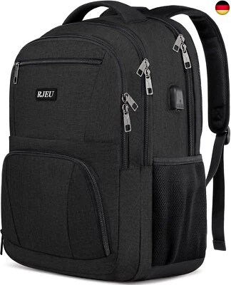 RJEU Rucksack Herren, Schulrucksack Jungen Teenager, Laptop Rucksack 15,6 Zoll