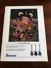 1991 Vintage 8X11 Print Ad For Ibanez Guitars Paul Gilbert Of Mr Big Circus Ad