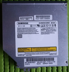 Toshiba Samsung Storage Technology SN-324 CD-RW/DVD Drive Dell Inspiron Notebook - Afbeelding 1 van 4