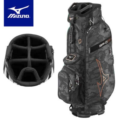 Mizuno BR-D3 Golf Cart Trolley Bag Black Camo/Copper - NEU! 2025