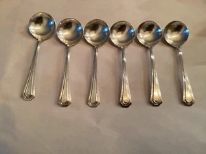 (NSCo.)National Silver Co-NTS32-6-Silberteller Suppenlöffel 5 3/8" lang - Bild 1 von 21