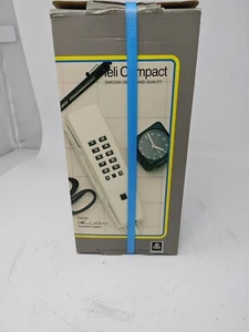 Teléfono de Escritorio Teli Compacto Marfil - Blanco Estilo Delgado - Diseño Sueco Y Calidad - Imagen 1 de 5