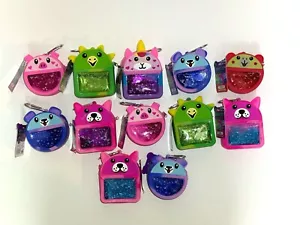 12 Joe Trend Series Mini Zip Liquid Glitter Zipper Bag W/Clip NEW - Picture 1 of 2