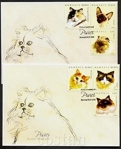 2006 Cats,Chats,Gattos,Siamese,Turkish,Birman,Persian,Ragdoll,Romania,M.6022,FDC - Picture 1 of 1