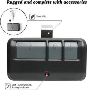 For Liftmaster Chamberlain 893LM 953EV-P2 81LM 3Button Garage Door Opener Remote - Picture 1 of 11