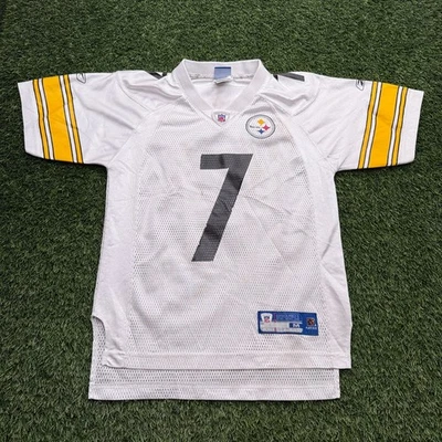Camiseta Ben Roethlisberger Jóvenes Niños Niños Mediana M Blanca NFL Blanca Visitante Foto 1 de 4