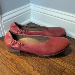 Dansko 2020 Kira Red Leather Flats Comfort Gr. 39/9 - Bild 1 von 11