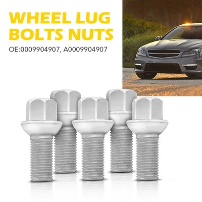 5pc Wheel Lug Bolts Nuts For Mercedes Benz E300 E320 E350 E400 E500 GL320 GL350 - Изображение 1 из 4