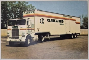 Vintage 4x6" Postkarte Clark & Reid Trucking Burlington Massachusetts NY01 - Bild 1 von 2