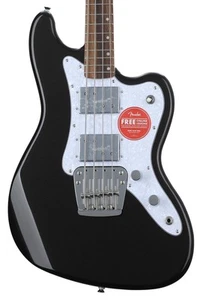 Squier Paranormal Rascal Bass HH - Metallic Black - Picture 1 of 1
