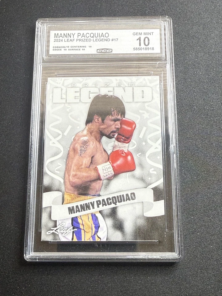 Manny Pacquiao 2024 Leaf Prized Legend CCG 10 - Изображение 1 из 2