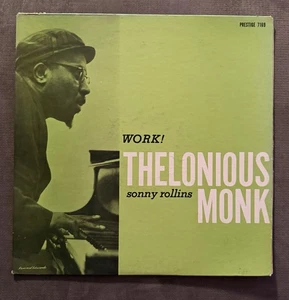 THELONIOUS MONK: Work! w/ Sonny Rollins US Prestige DG Jazz Vinyl Mint! - Picture 1 of 5