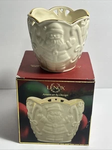 Nuovo Lenox American by Design Merry Lights 3,5" Babbo Natale Votivo - CON SCATOLA - Foto 1 di 9