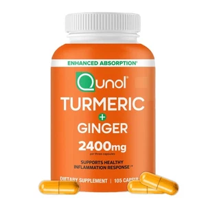 Turmeric Curcumin with Black Pepper & Ginger, 2400mg Turmeric Extract with 95... - Picture 1 of 8