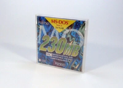 1x Unopened Fujitsu 3.5inch 230MB Rewritable MO Disk / MS-DOS formatting - Image 1 of 3