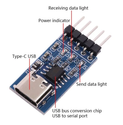 TYPE-C USB to TTL Serial Port CH340N Module CH340 DC 5V/3.3V Upgrade MCU - Image 1 of 4