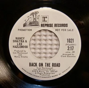 NANCY SINATRA & LEE HAZLEWOOD Back On The Road Did You Ever REPRISE Promo 45 EX - Picture 1 of 1