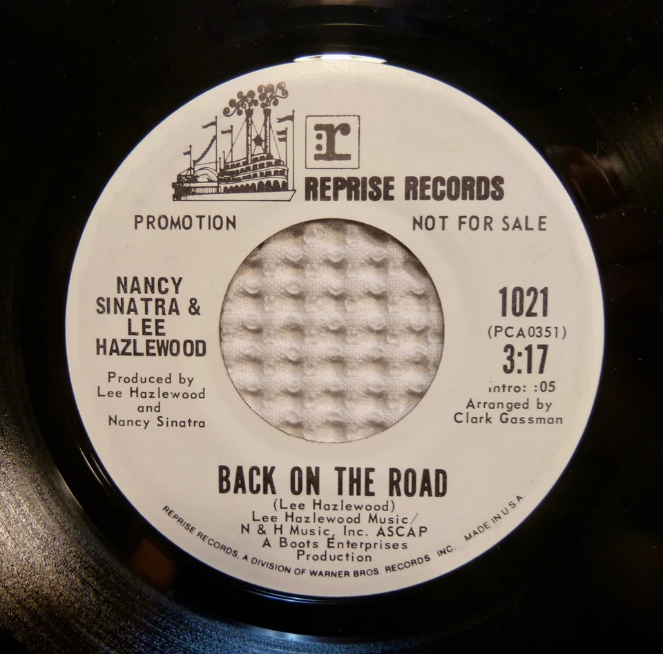 NANCY SINATRA & LEE HAZLEWOOD Back On The Road Did You Ever REPRISE Promo 45 EX - Image 1 of 1