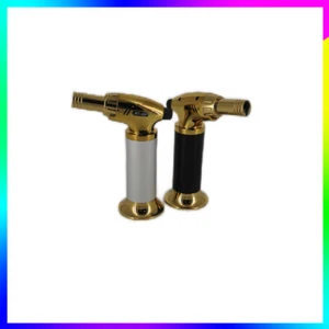 2pcs Set Metal Windproof Jet Lighter Butane Gas Refillable Baking AT-600 - Picture 1 of 1