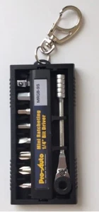 SET DRIVER BIT CRICCHETTO MINI PRO-AUTO (-5,PH1,2,3,H4,5,6 mm) MRGB-9S - Foto 1 di 11