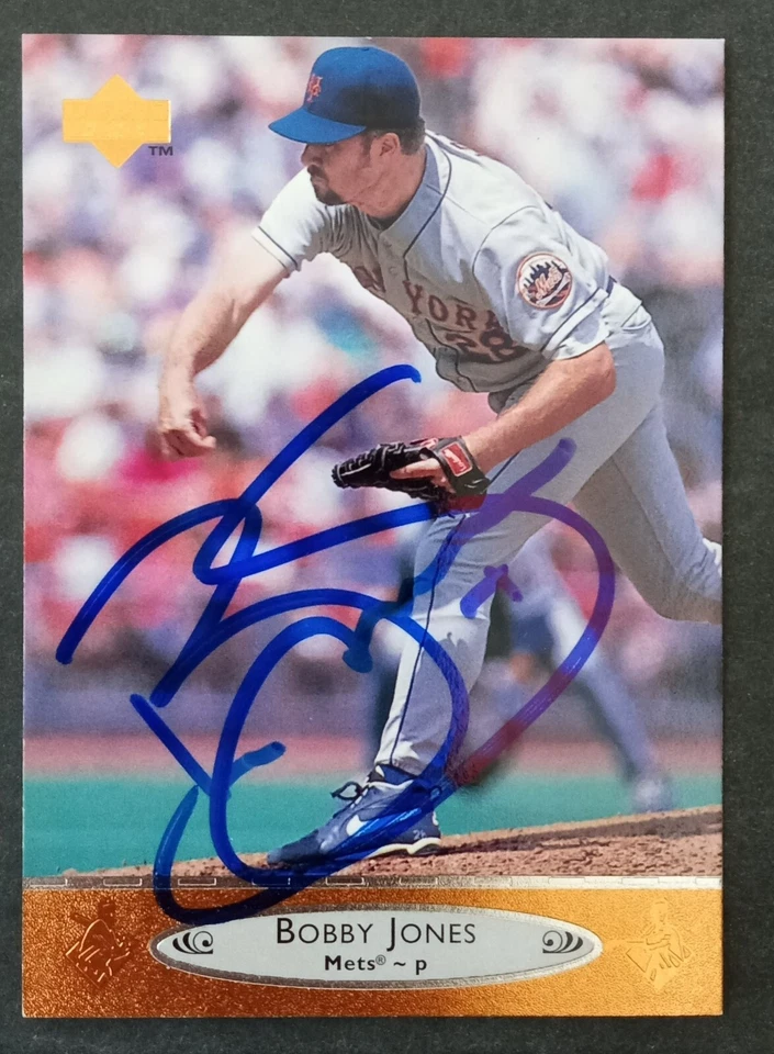 1996 Upper Deck SIGNED: Bobby Jones, METS #398 - Image 1 of 1