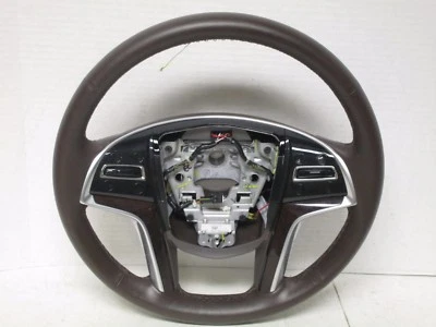 2013-2015 CADILLAC SRX STEERING WHEEL BROWN 23357776 - Image 1 of 4