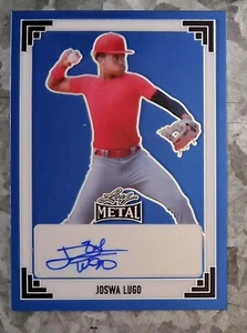 #91A-JL3 Joswa Lugo 2024 Leaf Metal - 1991 Leaf Prismatic Blue - LA Angels - Picture 1 of 2