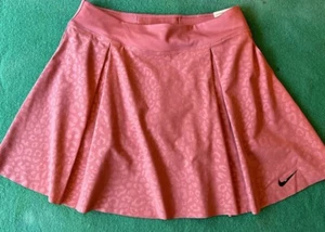 Nike Damen Golf Stretch Skort Dri-Fit Pfirsich Pink L Large Neu mit Etikett Frontfalten - Bild 1 von 14