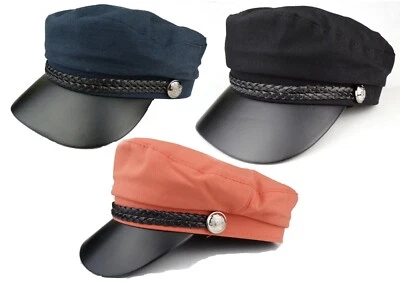 Schiffermütze Kapitänsmütze Elbsegler Schirmkappe 3 Farben Damen Herren Hut - Bild 1 von 4