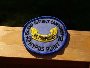 Island District Camporee 1970 Be Prepared Hypus Point 3 1/2" Embroidered Patch - Picture 1 of 2