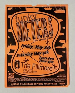 The Funky Meters at The Fillmore handbill flyer poster 1998 - Picture 1 of 2