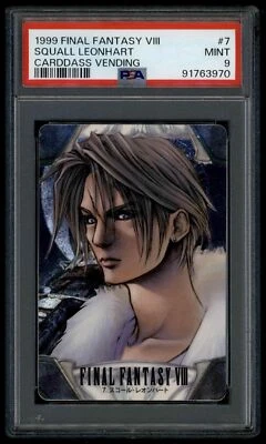 Final Fantasy Japanese Carddass 8 07 Squall Leonhart #7 1999 PSA 9 91763970 - Image 1 of 2