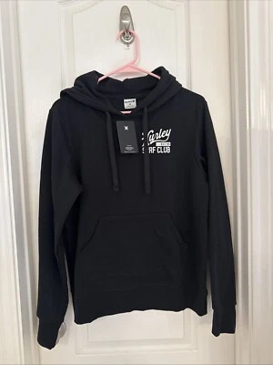 Hurley Surf Club Mujer Talla S Pullover Sudadera con Capucha Suéter Chaqueta Negro - Nuevo con Etiquetas Foto 1 de 4