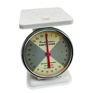 Vintage American Family Scale 25 lb Excellent Cond Retro Kitchen Farmhouse Decor - Picture 1 of 10