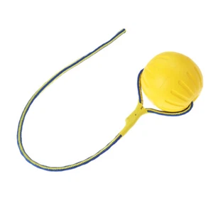  Pet Hollow EVA Ball with Rope Dog Ball Launcher Thrower for Pets Training - Picture 1 of 12