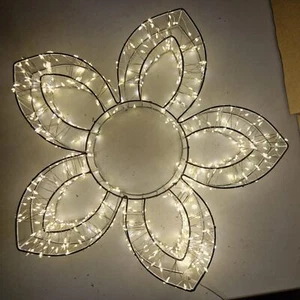 LED-Deko Blume „Shine“ – 960 warmweiße LEDs auf filigranem Draht, Ø 38 cm - Bild 1 von 2