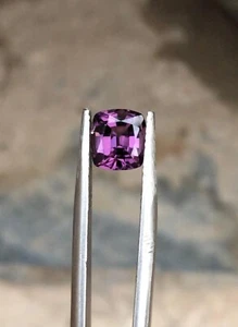 1.65 Cts Natural Spinel Purple Color Cushion Shape gemstone From Afghanistan - Picture 1 of 7