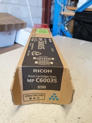 Genuine Ricoh 841868 Cyan Toner for MP C4503 C4504 C5503 C6003 C6004 See Photos - image 1 of 3